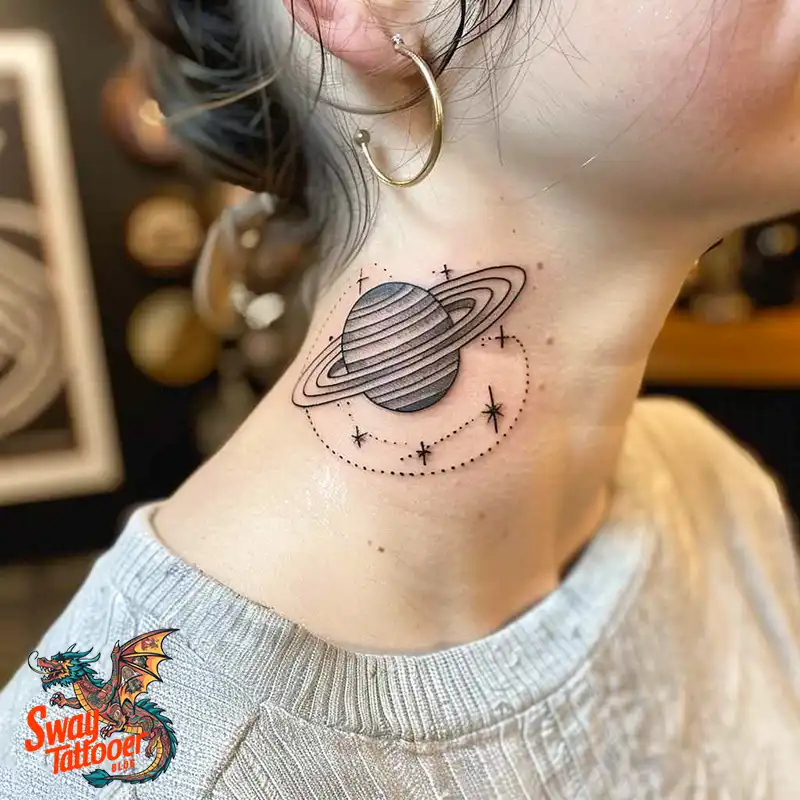 100 Saturn Tattoo Ideas: Out of The World Cosmic Designs 19 saturn tattoo
