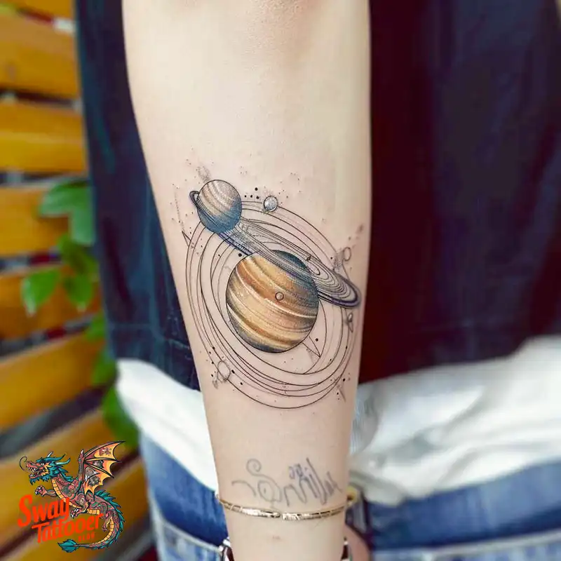 100 Saturn Tattoo Ideas: Out of The World Cosmic Designs 17 saturn tattoo
