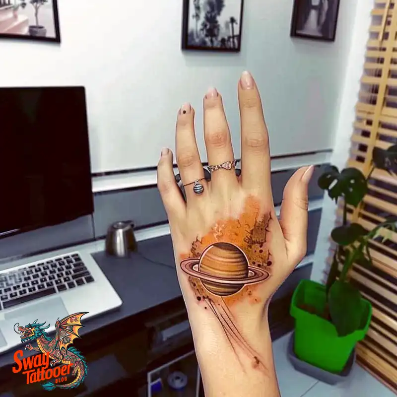 100 Saturn Tattoo Ideas: Out of The World Cosmic Designs 16 saturn tattoo