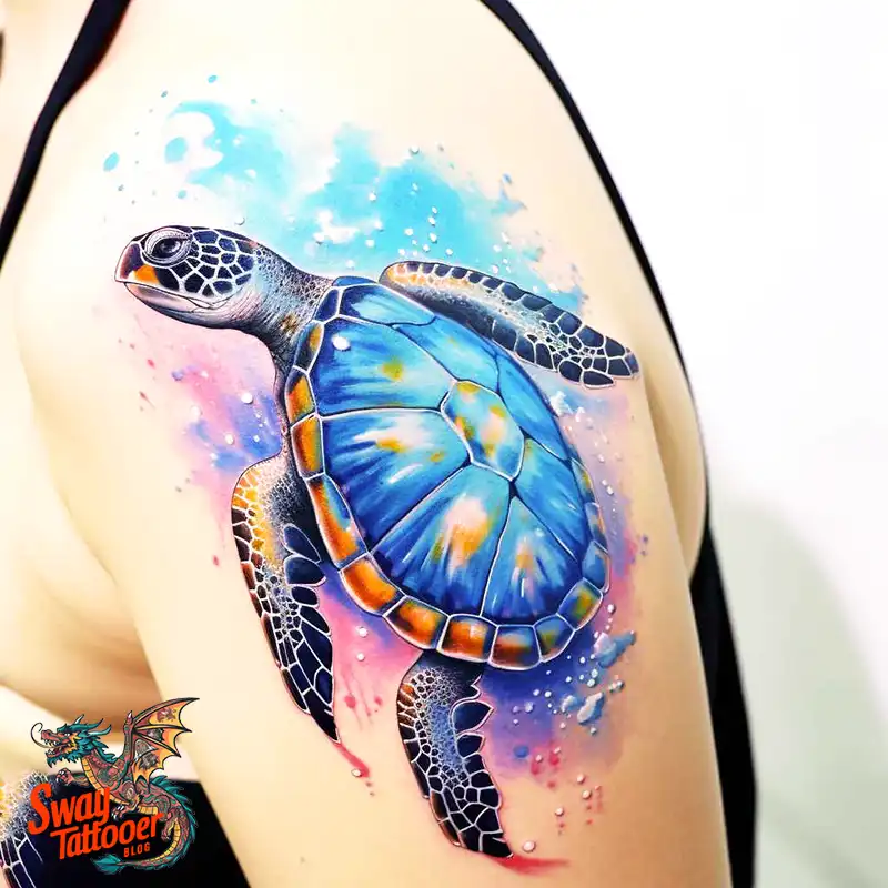 50 Sea Turtle Tattoo Design Ideas: Vibrant Marine Art 51 sea turtle tattoo