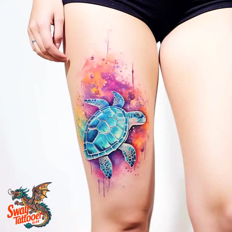 50 Sea Turtle Tattoo Design Ideas: Vibrant Marine Art 35 sea turtle tattoo