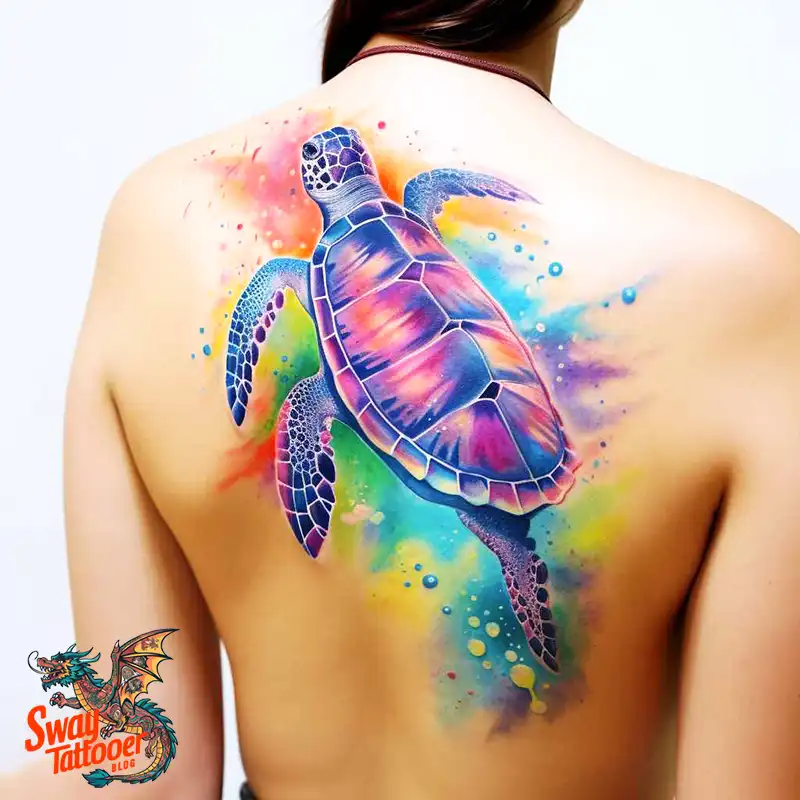 50 Sea Turtle Tattoo Design Ideas: Vibrant Marine Art 14 sea turtle tattoo