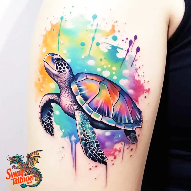 50 Sea Turtle Tattoo Design Ideas: Vibrant Marine Art 13 sea turtle tattoo