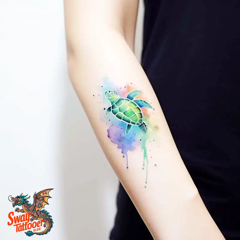 50 Sea Turtle Tattoo Design Ideas: Vibrant Marine Art 6 sea turtle tattoo
