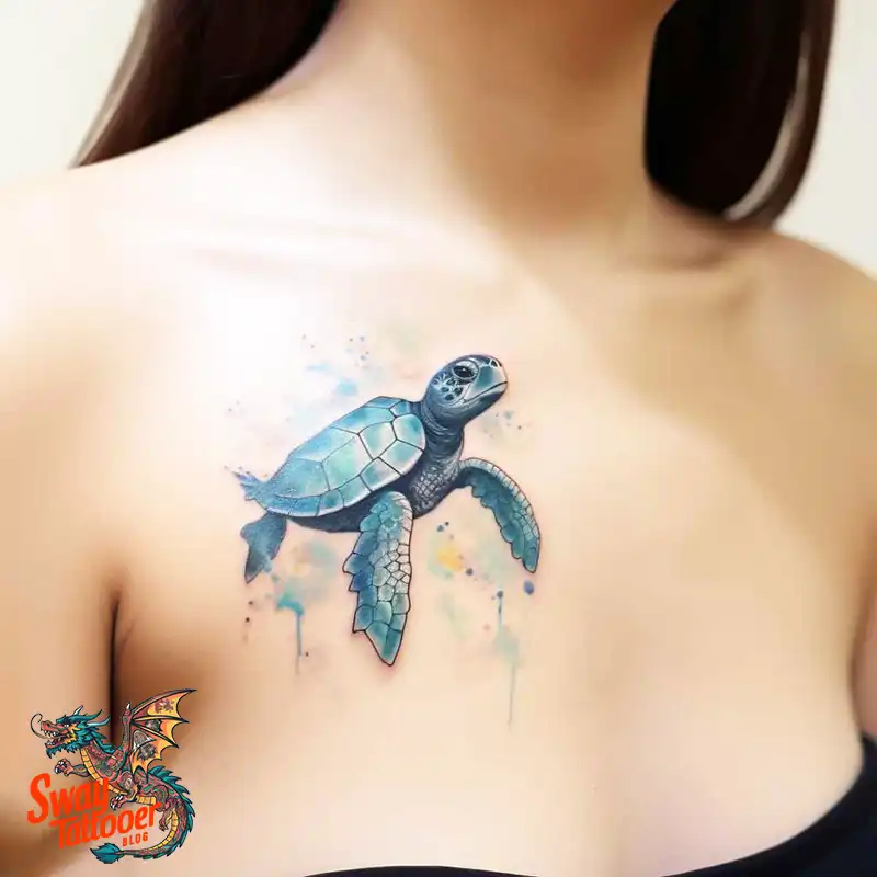 50 Sea Turtle Tattoo Design Ideas: Vibrant Marine Art 4 sea turtle tattoo
