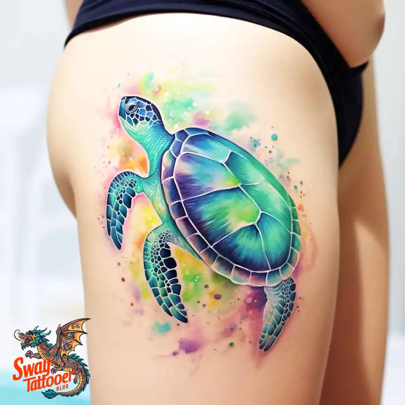 50 Sea Turtle Tattoo Design Ideas: Vibrant Marine Art 45 sea turtle tattoo