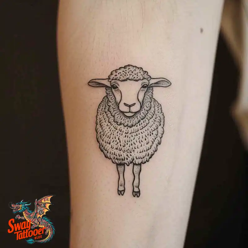 150 Sheep Tattoo Design Ideas: Woolly Wonders Ink Art 136 sheep tattoo