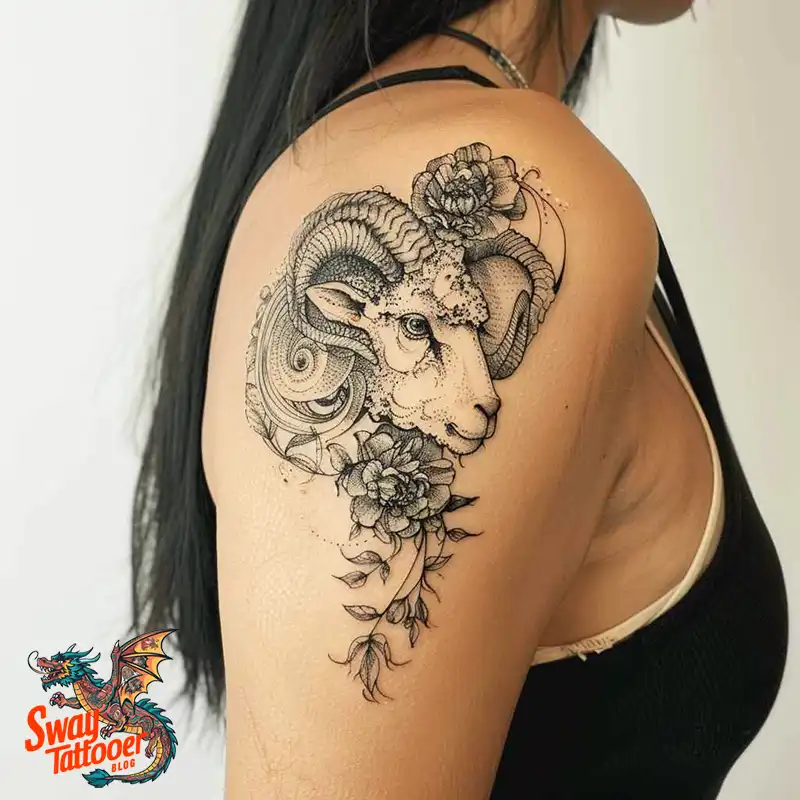 150 Sheep Tattoo Design Ideas: Woolly Wonders Ink Art 46 sheep tattoo