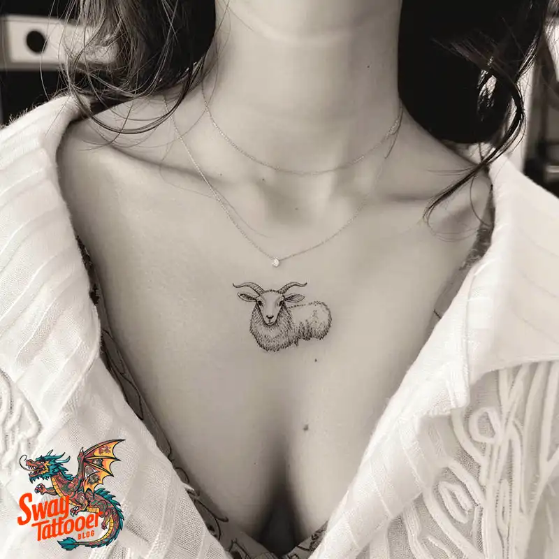 150 Sheep Tattoo Design Ideas: Woolly Wonders Ink Art 44 sheep tattoo