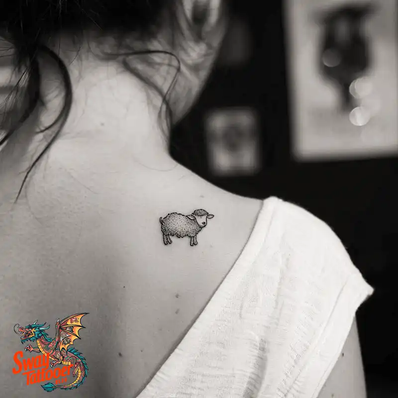 150 Sheep Tattoo Design Ideas: Woolly Wonders Ink Art 42 sheep tattoo