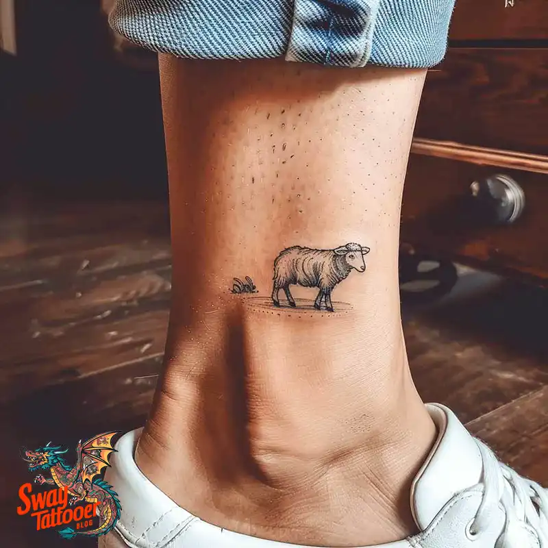150 Sheep Tattoo Design Ideas: Woolly Wonders Ink Art 40 sheep tattoo