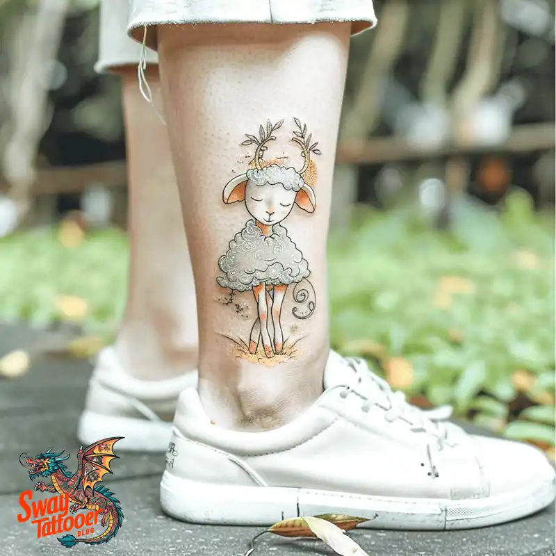 150 Sheep Tattoo Design Ideas: Woolly Wonders Ink Art 39 sheep tattoo