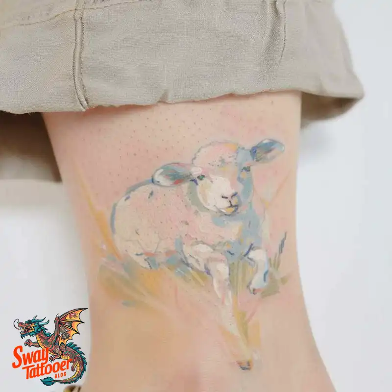 150 Sheep Tattoo Design Ideas: Woolly Wonders Ink Art 38 sheep tattoo