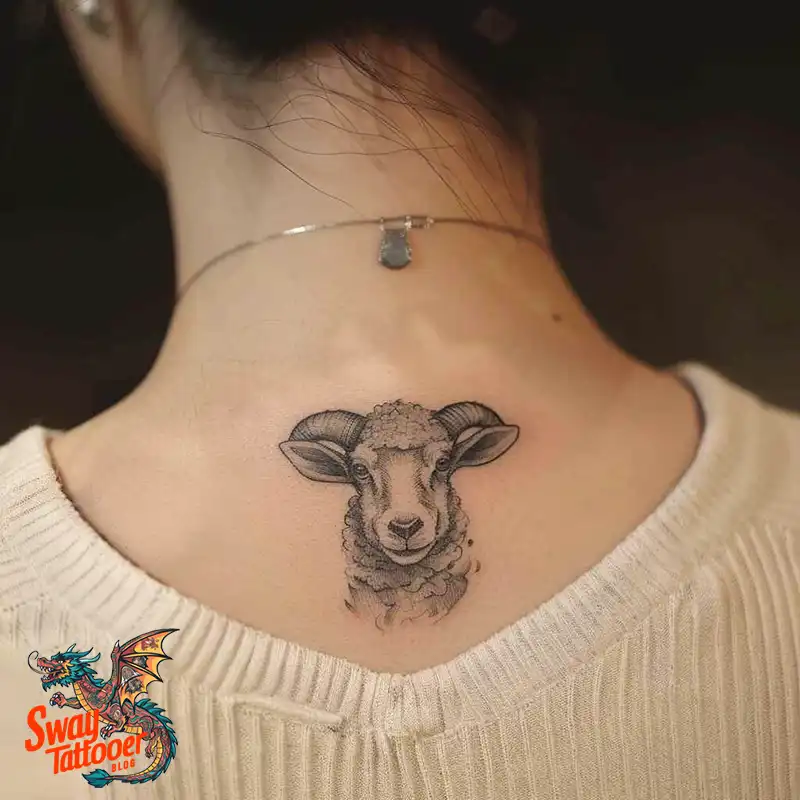 150 Sheep Tattoo Design Ideas: Woolly Wonders Ink Art 35 sheep tattoo
