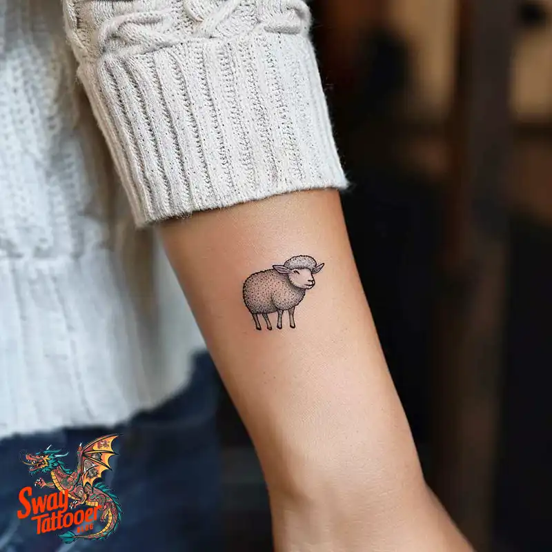 150 Sheep Tattoo Design Ideas: Woolly Wonders Ink Art 33 sheep tattoo