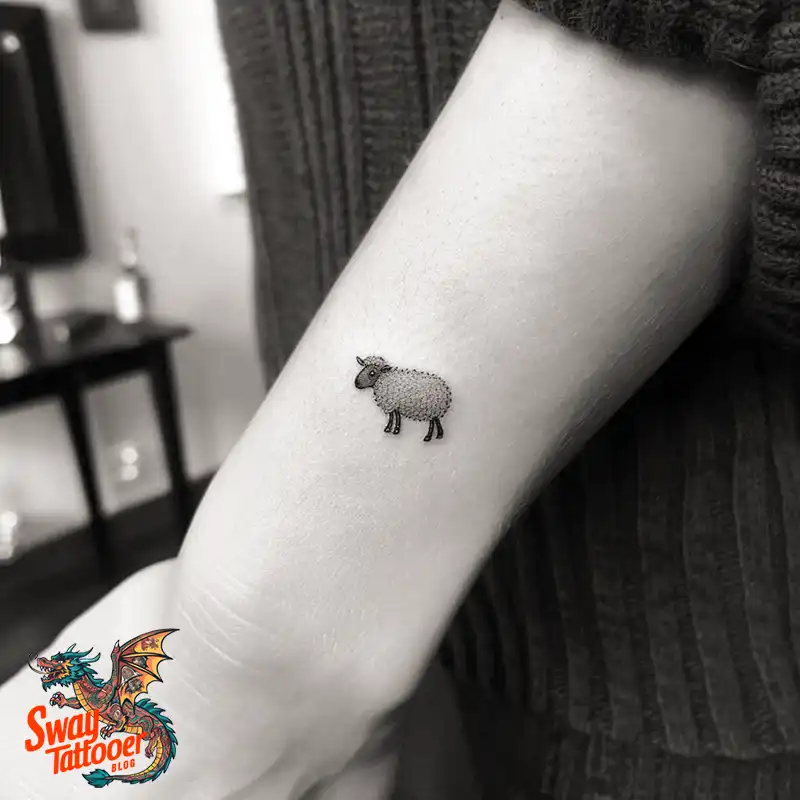150 Sheep Tattoo Design Ideas: Woolly Wonders Ink Art 32 sheep tattoo