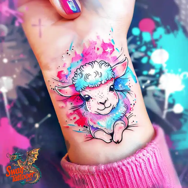 150 Sheep Tattoo Design Ideas: Woolly Wonders Ink Art 29 sheep tattoo