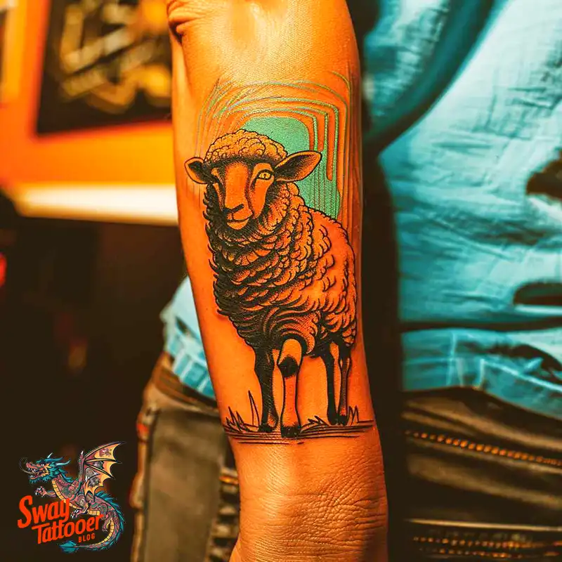 150 Sheep Tattoo Design Ideas: Woolly Wonders Ink Art 25 sheep tattoo