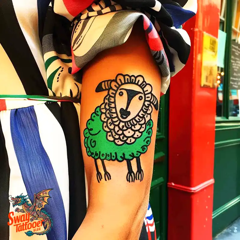 150 Sheep Tattoo Design Ideas: Woolly Wonders Ink Art 23 sheep tattoo