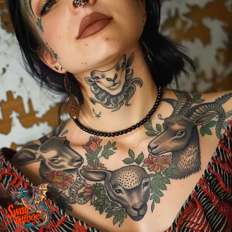 150 Sheep Tattoo Design Ideas: Woolly Wonders Ink Art 21 sheep tattoo