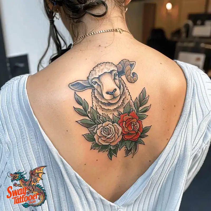 150 Sheep Tattoo Design Ideas: Woolly Wonders Ink Art 9 sheep tattoo