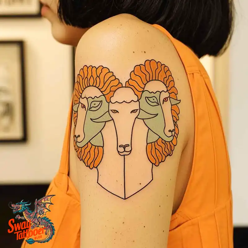 150 Sheep Tattoo Design Ideas: Woolly Wonders Ink Art 5 sheep tattoo