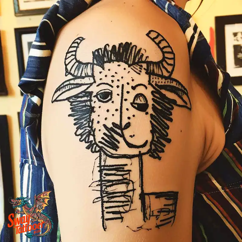 150 Sheep Tattoo Design Ideas: Woolly Wonders Ink Art 1 sheep tattoo