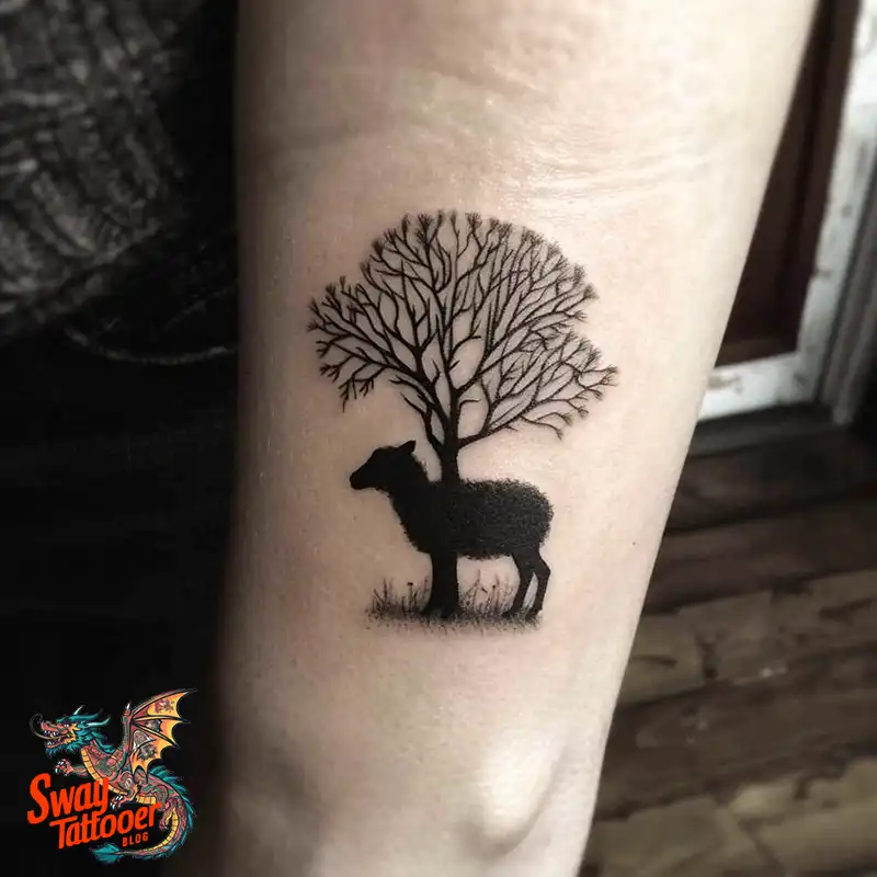 150 Sheep Tattoo Design Ideas: Woolly Wonders Ink Art 126 sheep tattoo