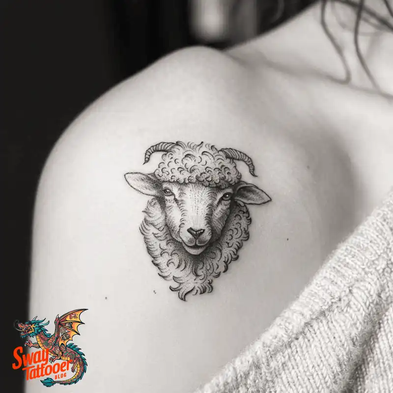 150 Sheep Tattoo Design Ideas: Woolly Wonders Ink Art 123 sheep tattoo