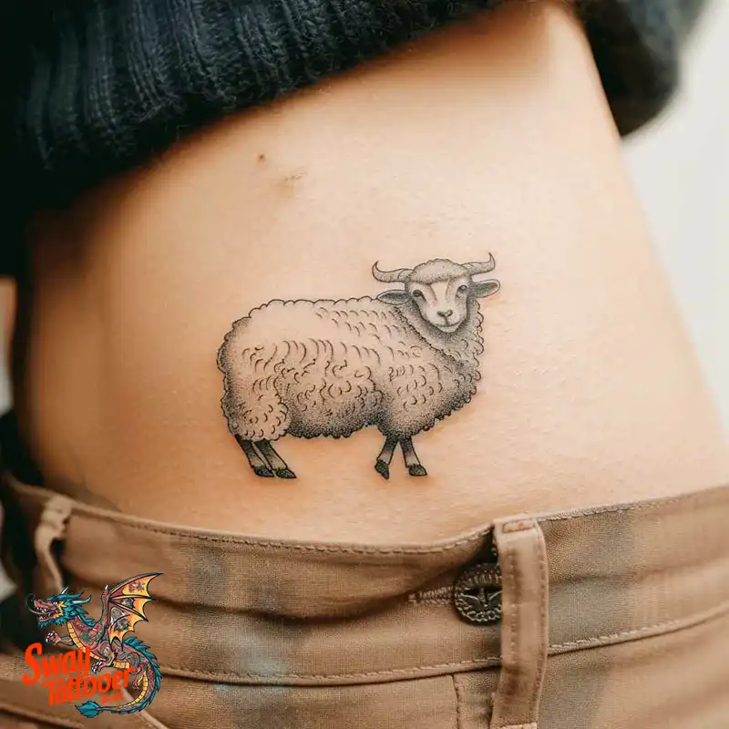 150 Sheep Tattoo Design Ideas: Woolly Wonders Ink Art 121 sheep tattoo