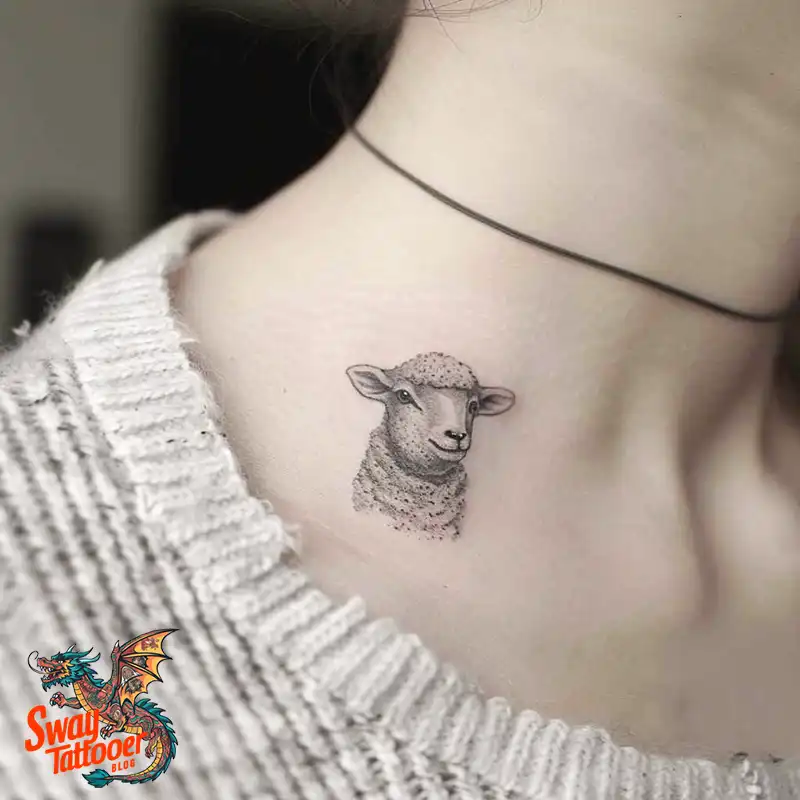 150 Sheep Tattoo Design Ideas: Woolly Wonders Ink Art 114 sheep tattoo