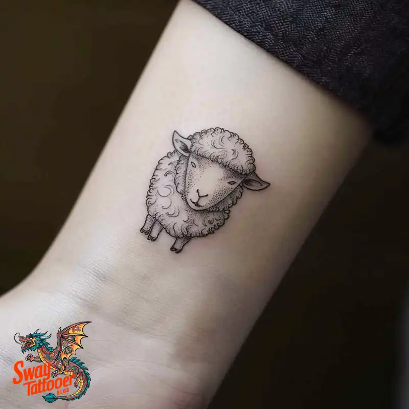 150 Sheep Tattoo Design Ideas: Woolly Wonders Ink Art 112 sheep tattoo