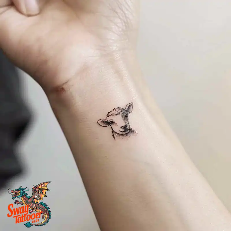 150 Sheep Tattoo Design Ideas: Woolly Wonders Ink Art 109 sheep tattoo
