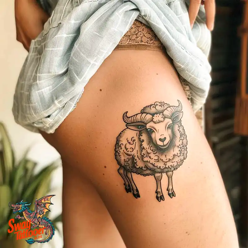 150 Sheep Tattoo Design Ideas: Woolly Wonders Ink Art 99 sheep 49