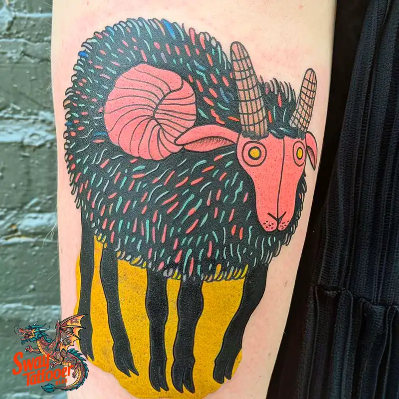 150 Sheep Tattoo Design Ideas: Woolly Wonders Ink Art 91 sheep tattoo
