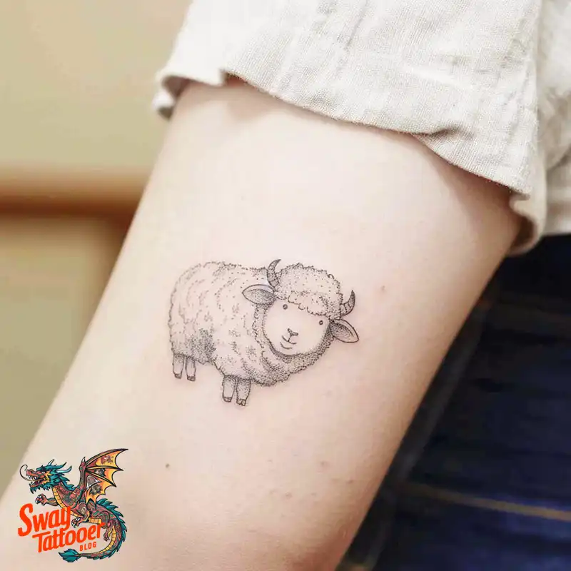 150 Sheep Tattoo Design Ideas: Woolly Wonders Ink Art 139 sheep tattoo