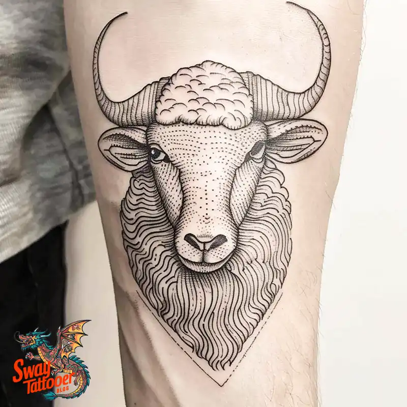 150 Sheep Tattoo Design Ideas: Woolly Wonders Ink Art 138 sheep tattoo