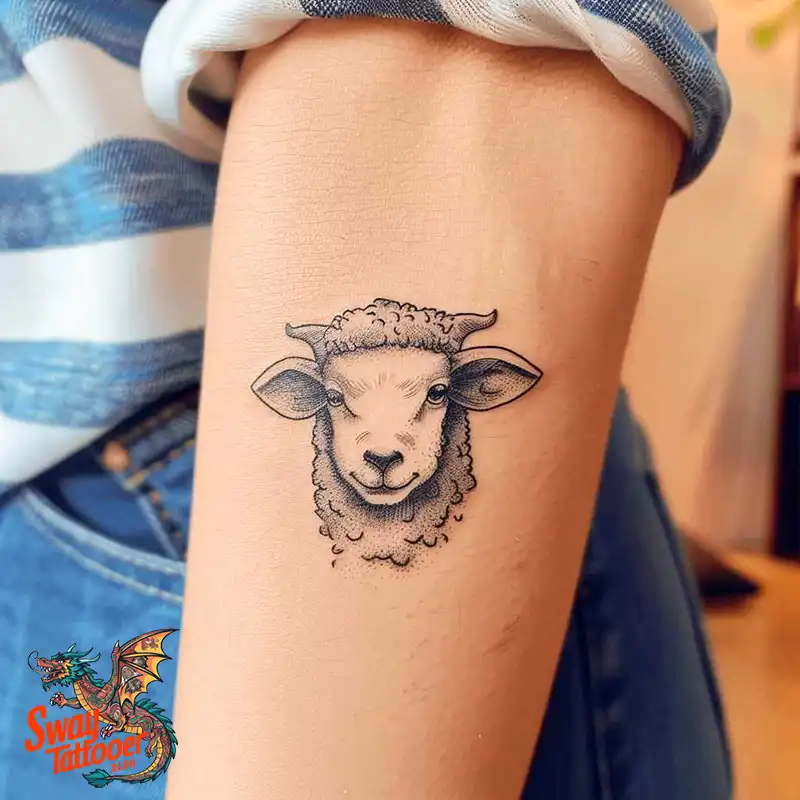 150 Sheep Tattoo Design Ideas: Woolly Wonders Ink Art 61 sheep tattoo