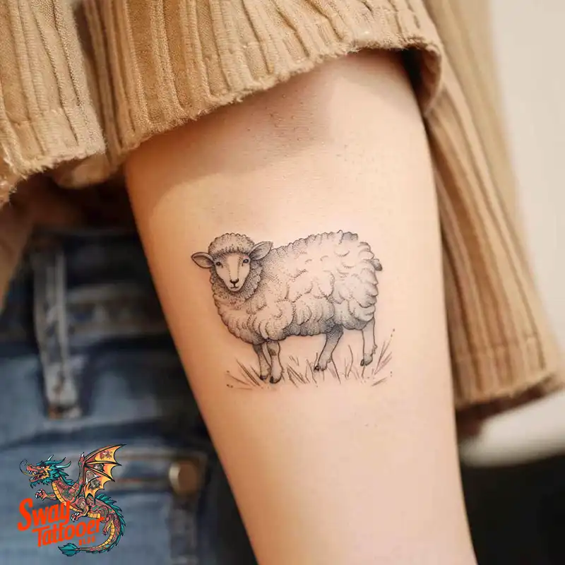 150 Sheep Tattoo Design Ideas: Woolly Wonders Ink Art 60 sheep tattoo