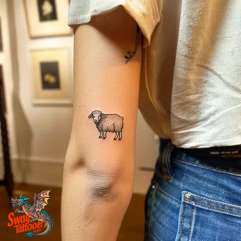 150 Sheep Tattoo Design Ideas: Woolly Wonders Ink Art 59 sheep tattoo
