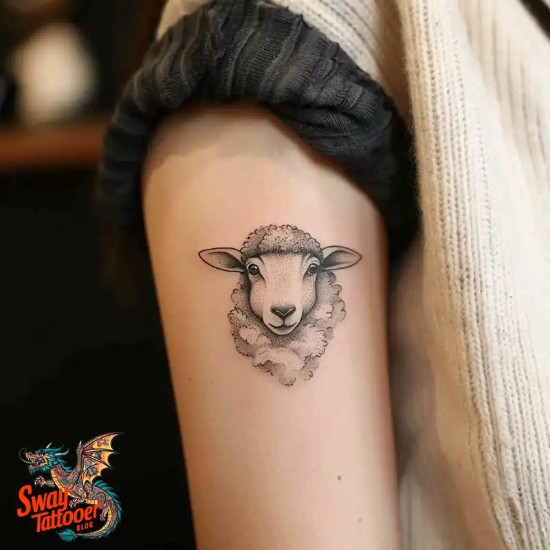 150 Sheep Tattoo Design Ideas: Woolly Wonders Ink Art 58 sheep tattoo