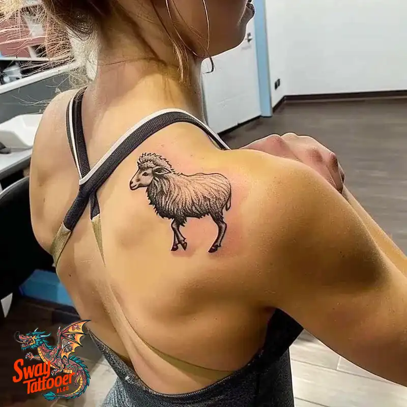 150 Sheep Tattoo Design Ideas: Woolly Wonders Ink Art 56 sheep tattoo