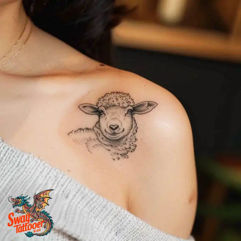 150 Sheep Tattoo Design Ideas: Woolly Wonders Ink Art 52 sheep tattoo
