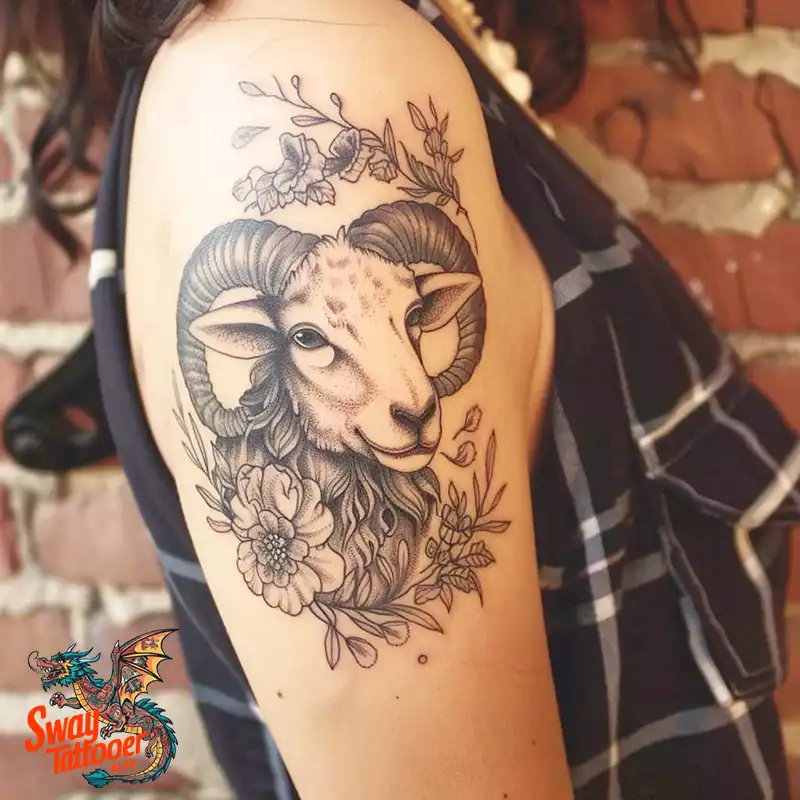 150 Sheep Tattoo Design Ideas: Woolly Wonders Ink Art 47 sheep tattoo