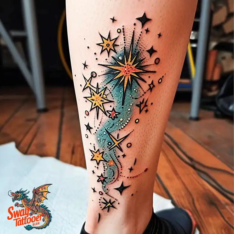 100 Shooting Star Tattoo Design Ideas: Stellar Ink 79 shooting star tattoo