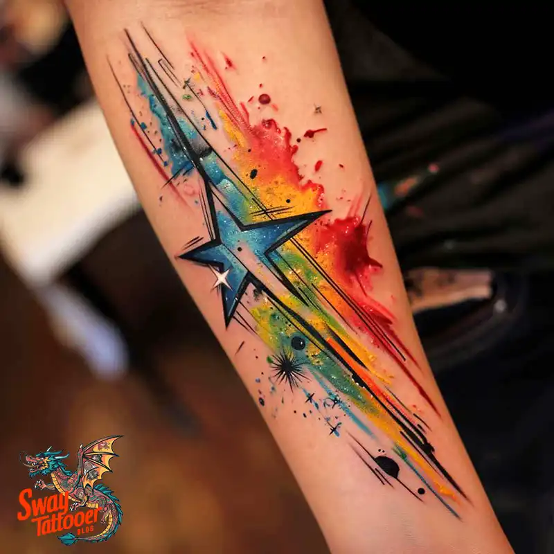 100 Shooting Star Tattoo Design Ideas: Stellar Ink 75 shooting star tattoo