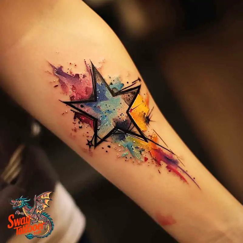 100 Shooting Star Tattoo Design Ideas: Stellar Ink 73 shooting star tattoo