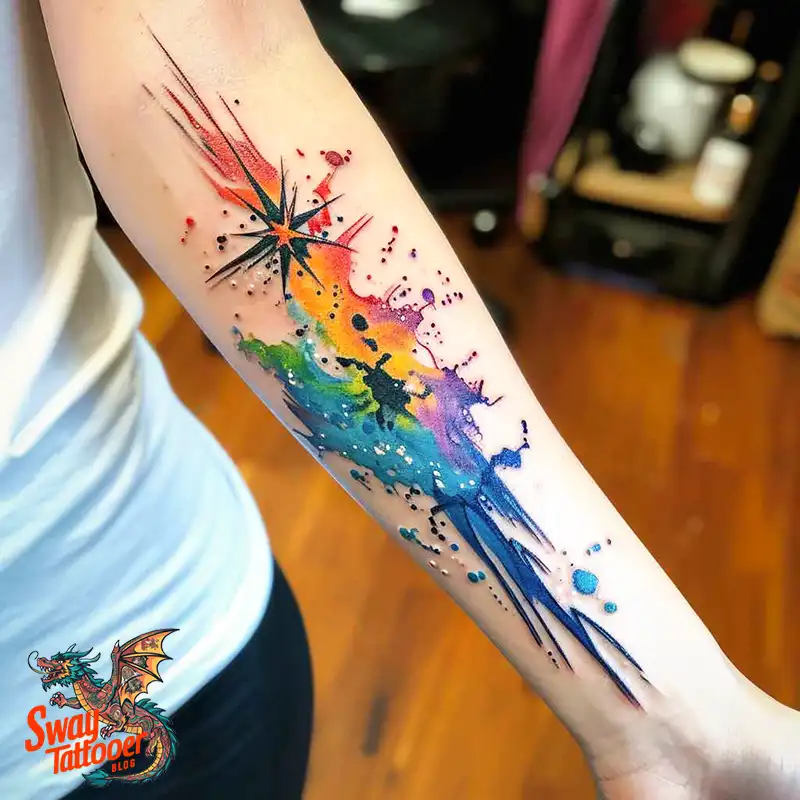 100 Shooting Star Tattoo Design Ideas: Stellar Ink 72 shooting star tattoo
