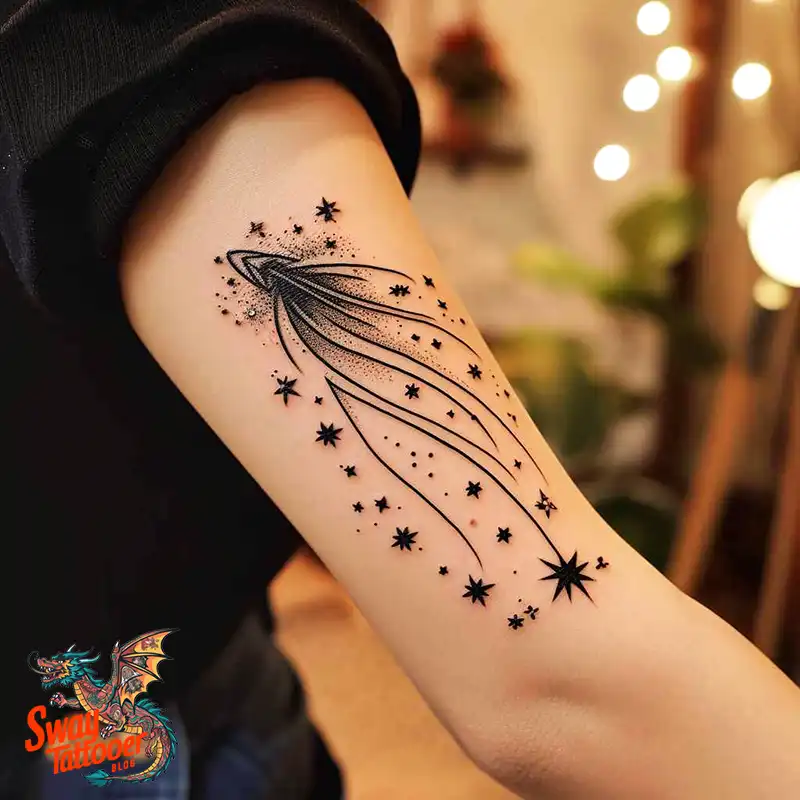 100 Shooting Star Tattoo Design Ideas: Stellar Ink 71 shooting star 21