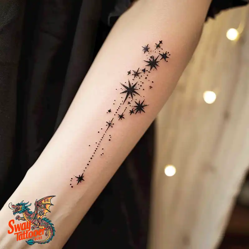 100 Shooting Star Tattoo Design Ideas: Stellar Ink 51 shooting star tattoo
